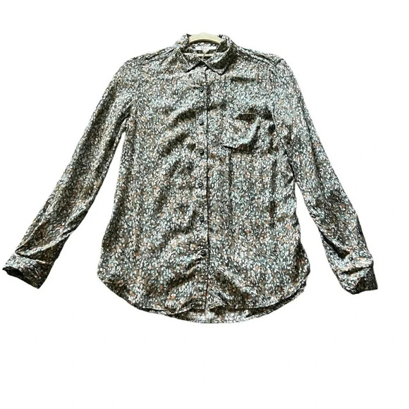 Beachlunchlounge Alanna Abstract Camo Blouse Size XS - Picture 2 of 13